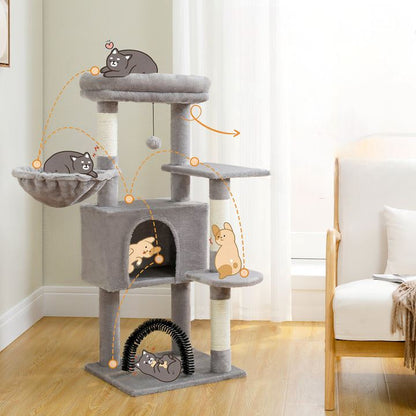 Arbre à Chat - GroomerCatTower™ - Gris