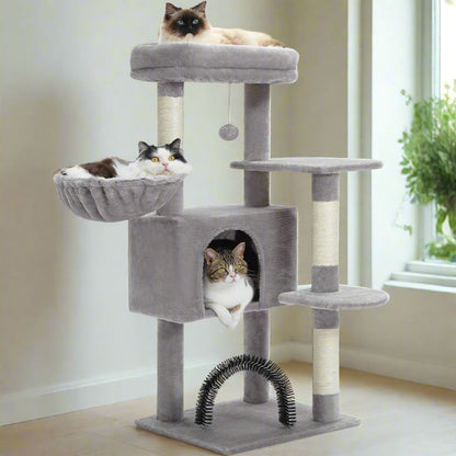 Arbre à Chat - GroomerCatTower™ - Gris