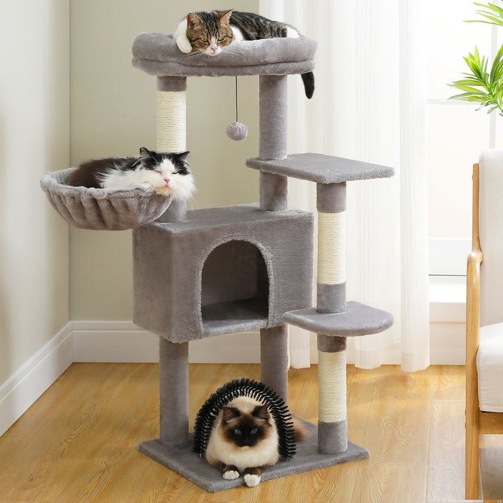Arbre à Chat - GroomerCatTower™ - Gris