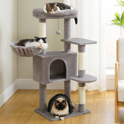 Arbre à Chat - GroomerCatTower™ - Gris