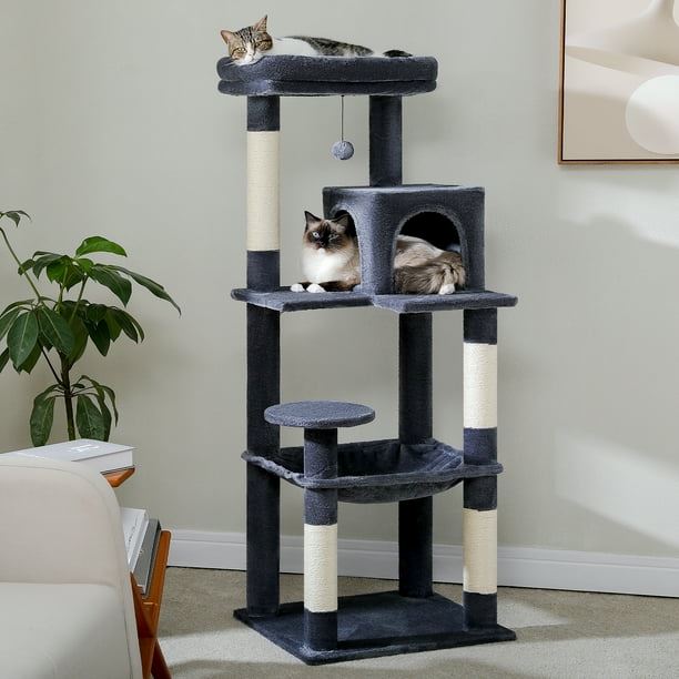 Arbre à Chat - GroomerCatTower™ - Bleu Marine