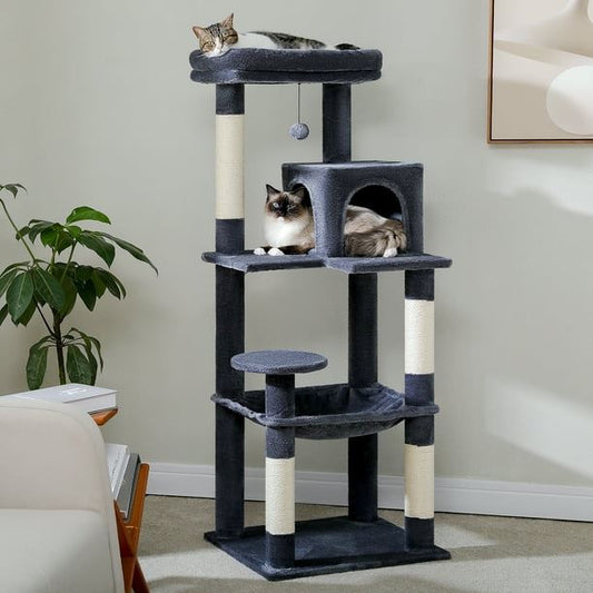 Arbre à Chat - GroomerCatTower™ - Bleu Marine